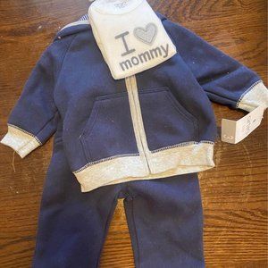 I ❤️ Mommy Sweatsuit, 3 mo.